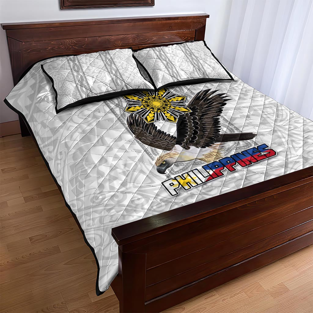 Philippines Eagle Week Quilt Bed Set Polynesian Pattern Barong Style