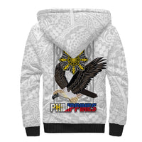 Philippines Eagle Week Sherpa Hoodie Polynesian Pattern Barong Style