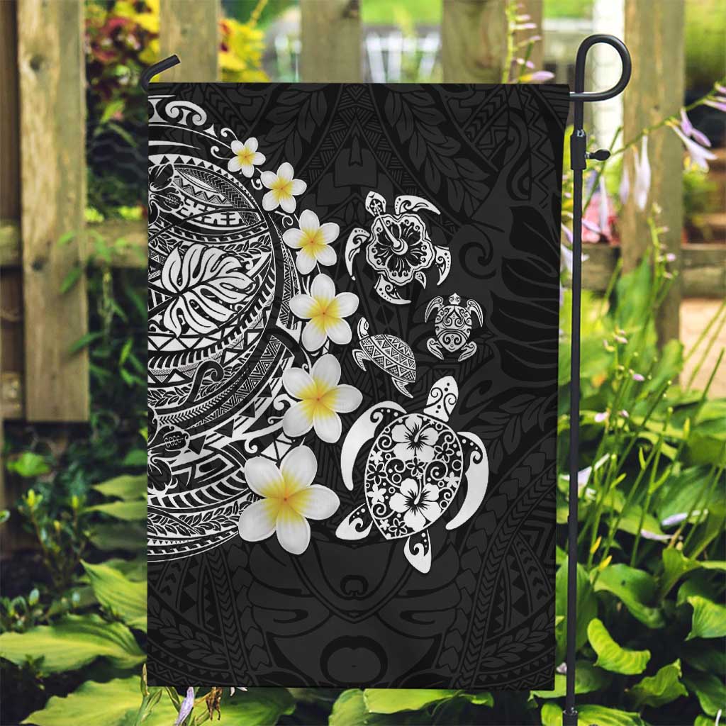 Hawaiian Plumeria Turtles Garden Flag Polynesian Art Tattoo