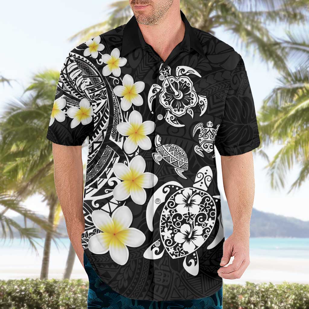 Hawaiian Plumeria Turtles Hawaiian Shirt Polynesian Art Tattoo LT03 - Polynesian Pride