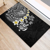 Hawaiian Plumeria Turtles Rubber Doormat Polynesian Art Tattoo LT03 - Polynesian Pride