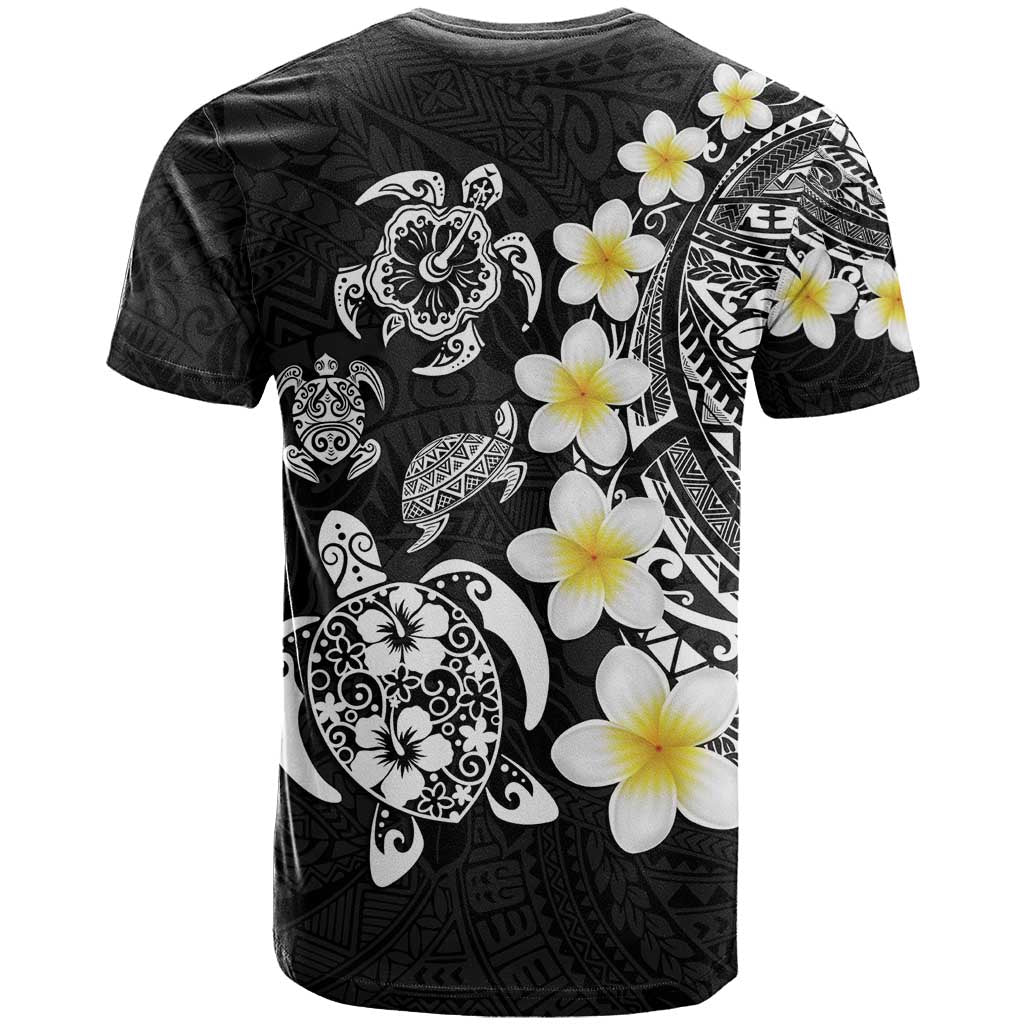 Hawaiian Plumeria Turtles T Shirt Polynesian Art Tattoo