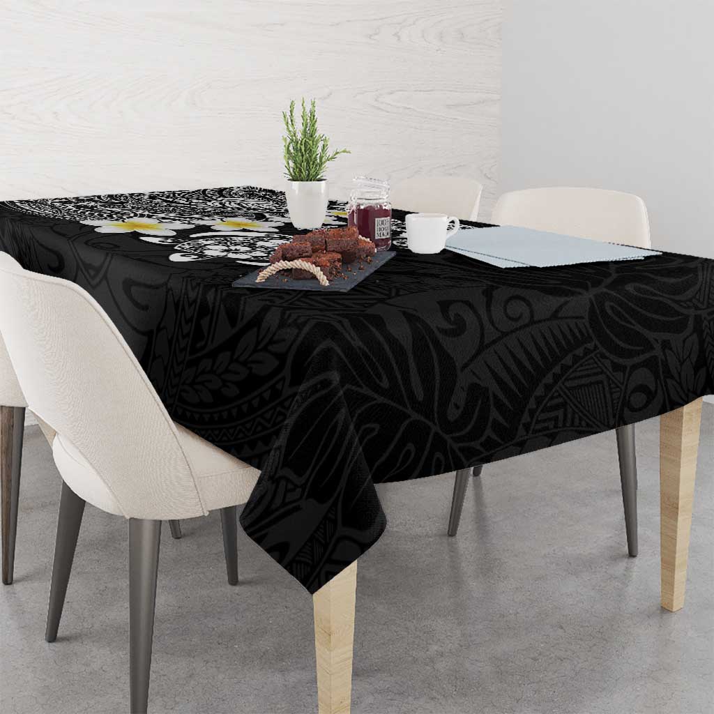 Hawaiian Plumeria Turtles Tablecloth Polynesian Art Tattoo LT03 - Polynesian Pride