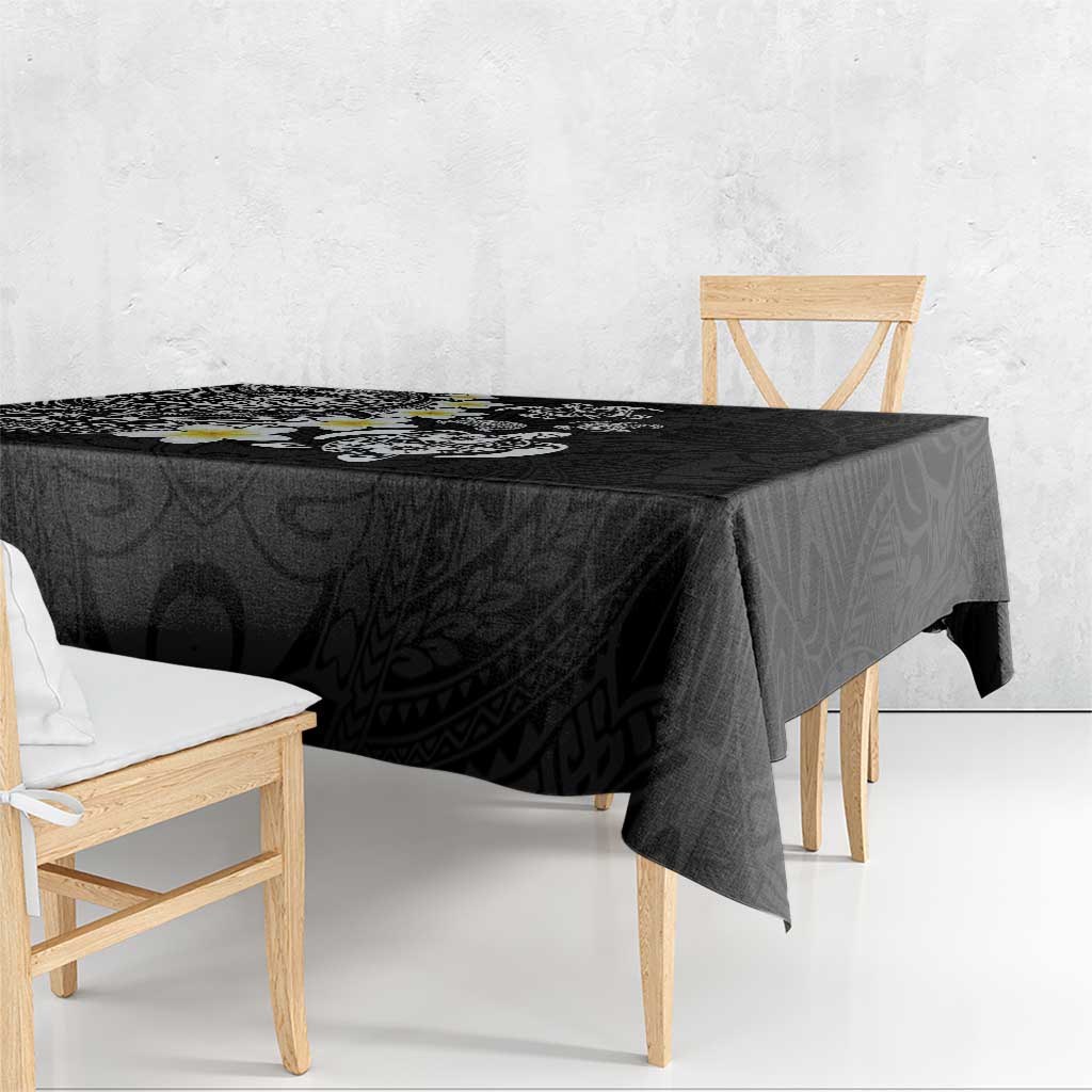 Hawaiian Plumeria Turtles Tablecloth Polynesian Art Tattoo LT03 - Polynesian Pride