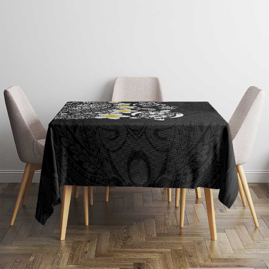 Hawaiian Plumeria Turtles Tablecloth Polynesian Art Tattoo LT03 - Polynesian Pride