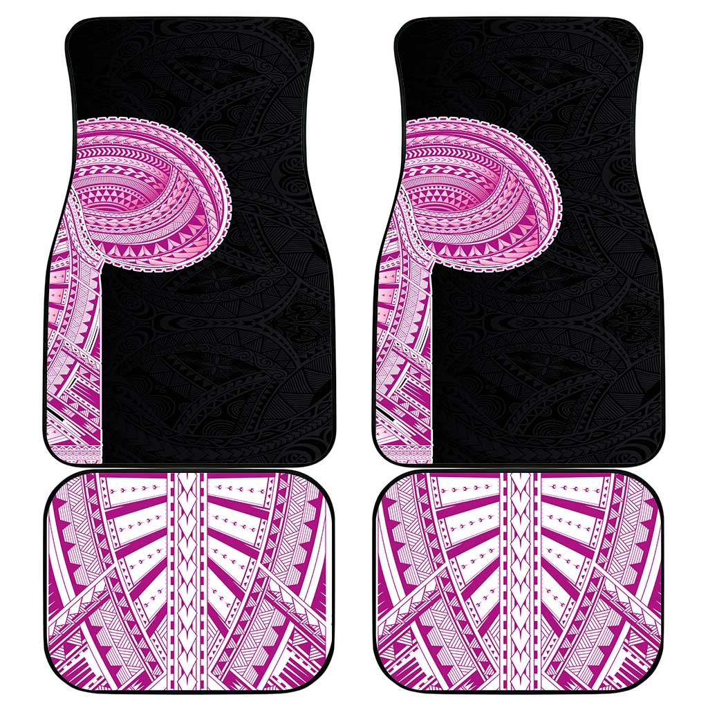 Samoan Art Tattoo Polynesian Pattern Car Mats Pink Out Color LT03 - Polynesian Pride