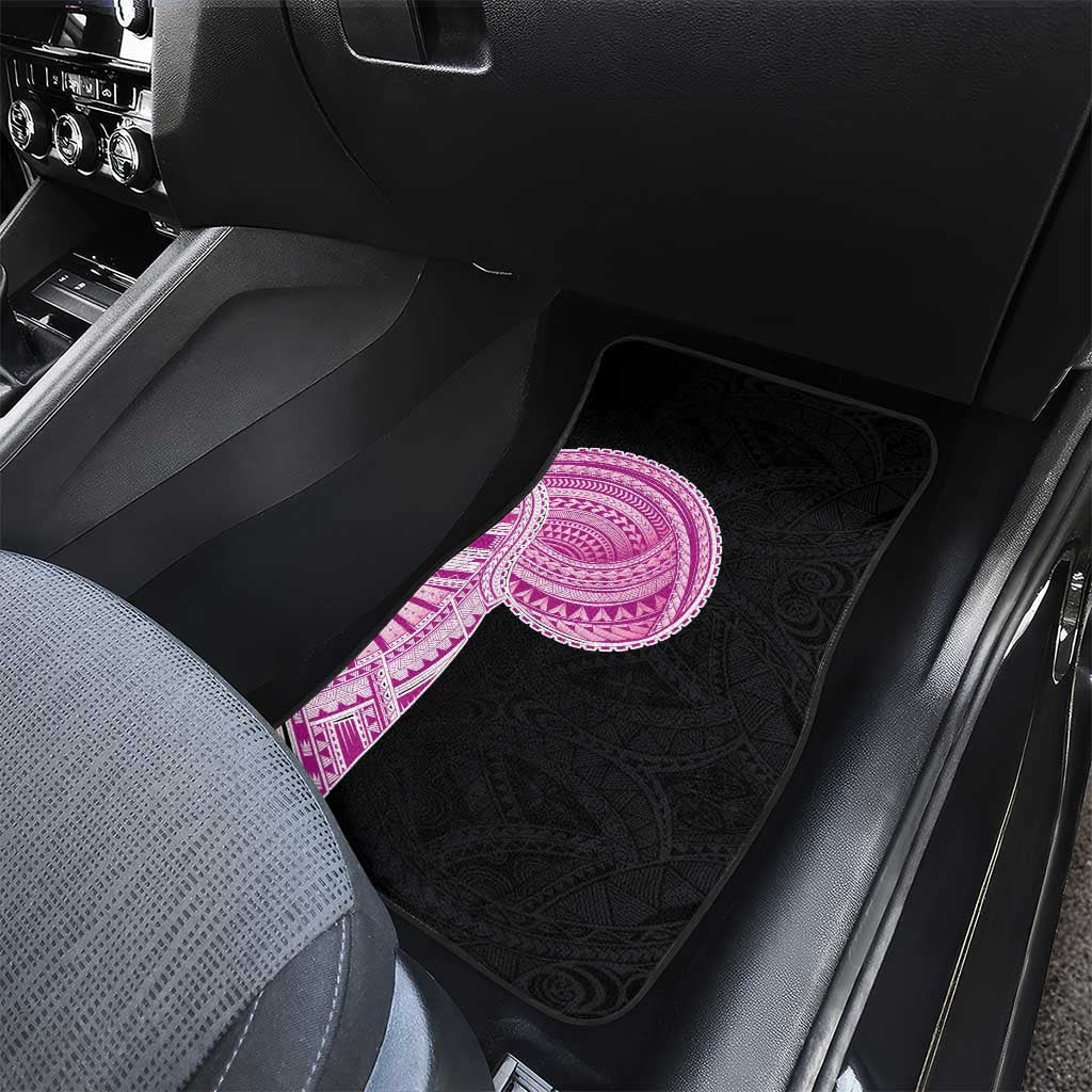 Samoan Art Tattoo Polynesian Pattern Car Mats Pink Out Color LT03 - Polynesian Pride