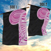 Samoan Art Tattoo Polynesian Pattern Garden Flag Pink Out Color