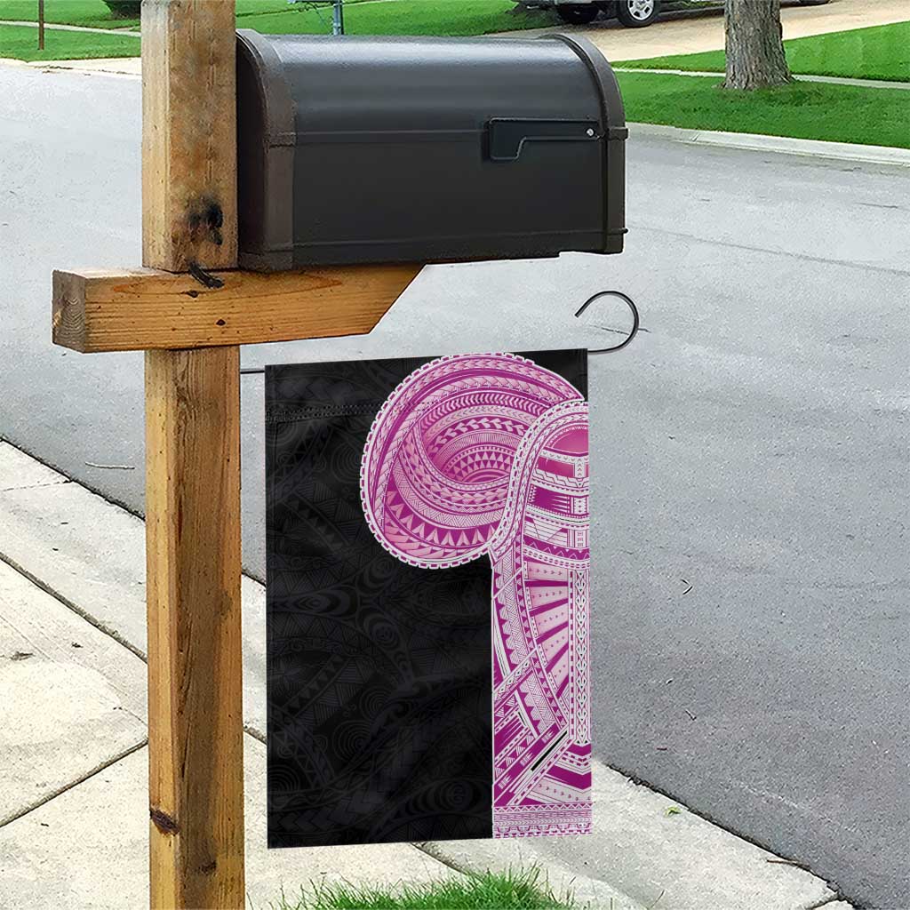 Samoan Art Tattoo Polynesian Pattern Garden Flag Pink Out Color