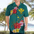 Aloha Kanaka Maoli Hawaii Flowers Hawaiian Shirt With Polynesian Pattern Teal Color