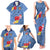 Bula Fiji Hibiscus and Plumeria Flowers Family Matching Tank Maxi Dress and Hawaiian Shirt Tapa Tattoo Polynesian Pattern