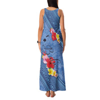 Bula Fiji Hibiscus and Plumeria Flowers Family Matching Tank Maxi Dress and Hawaiian Shirt Tapa Tattoo Polynesian Pattern