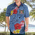 Bula Fiji Hibiscus and Plumeria Flowers Hawaiian Shirt Tapa Tattoo Polynesian Pattern