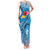 Hawaii Sea Turtle and Tropical Flowers Family Matching Tank Maxi Dress and Hawaiian Shirt Polynesian Tattoo Undersea Vibe