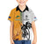 Custom Fiji and Australia Rugby Hawaiian Shirt Aboriginal and Fijian Masi Pattern