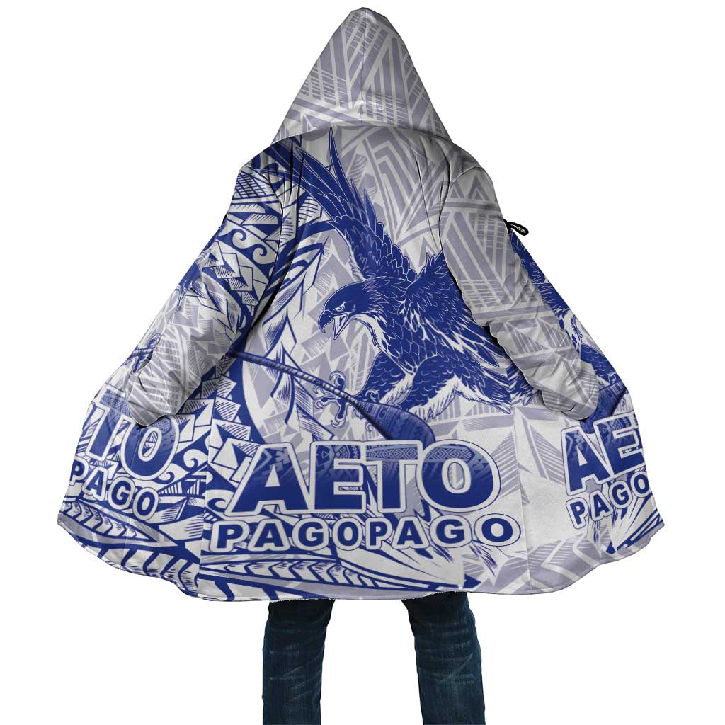 Samoa Pago Pago Aeto Cloak Wingstyle Blue-White Color - Polynesian Pride