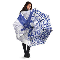 Samoa Pago Pago Aeto Umbrella Wingstyle Blue-White Color - Polynesian Pride