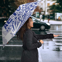 Samoa Pago Pago Aeto Umbrella Wingstyle Blue-White Color - Polynesian Pride