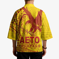 Samoa Pago Pago Aeto Kimono Wingstyle Red-Gold Color - Polynesian Pride