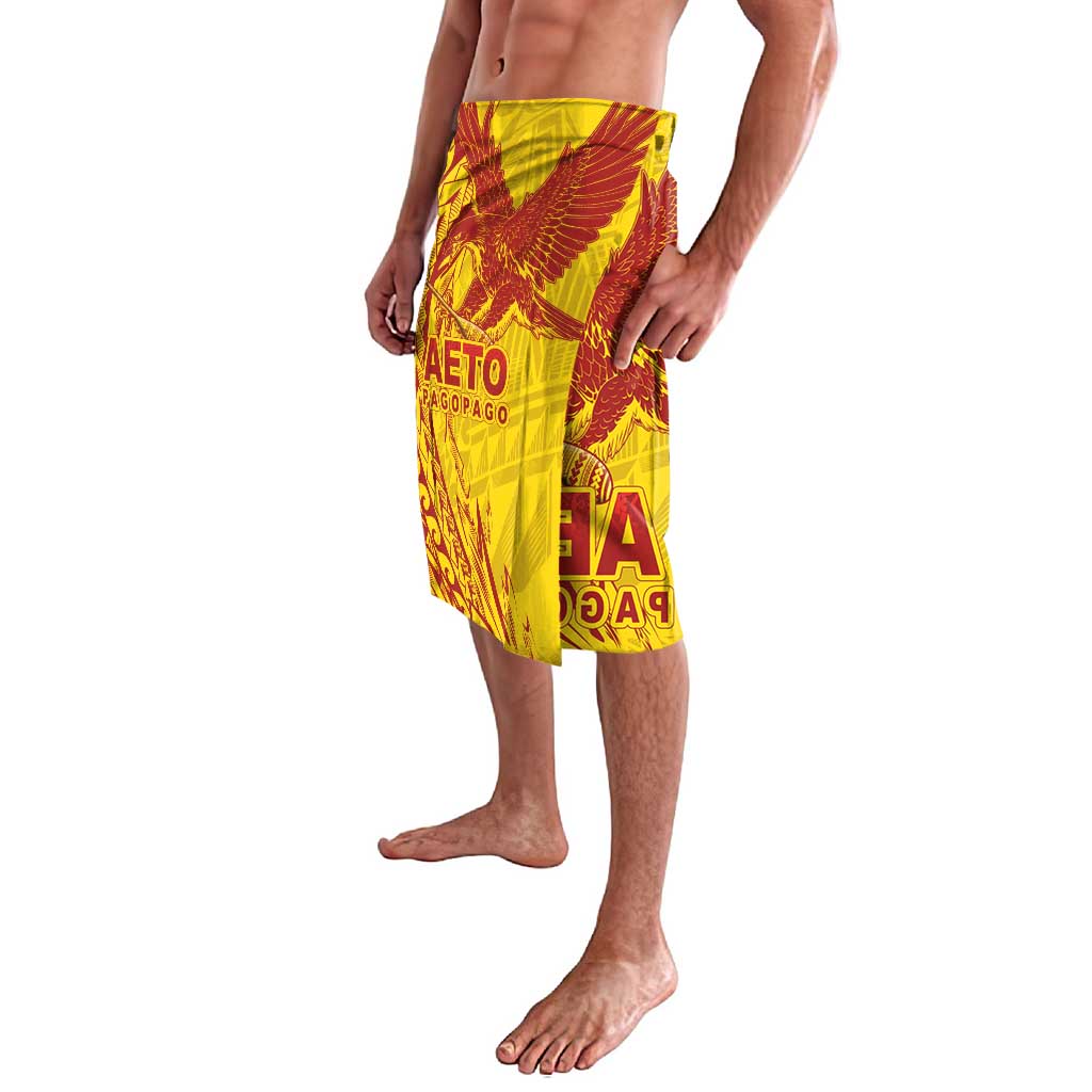 Samoa Pago Pago Aeto Lavalava Wingstyle Red-Gold Color - Polynesian Pride