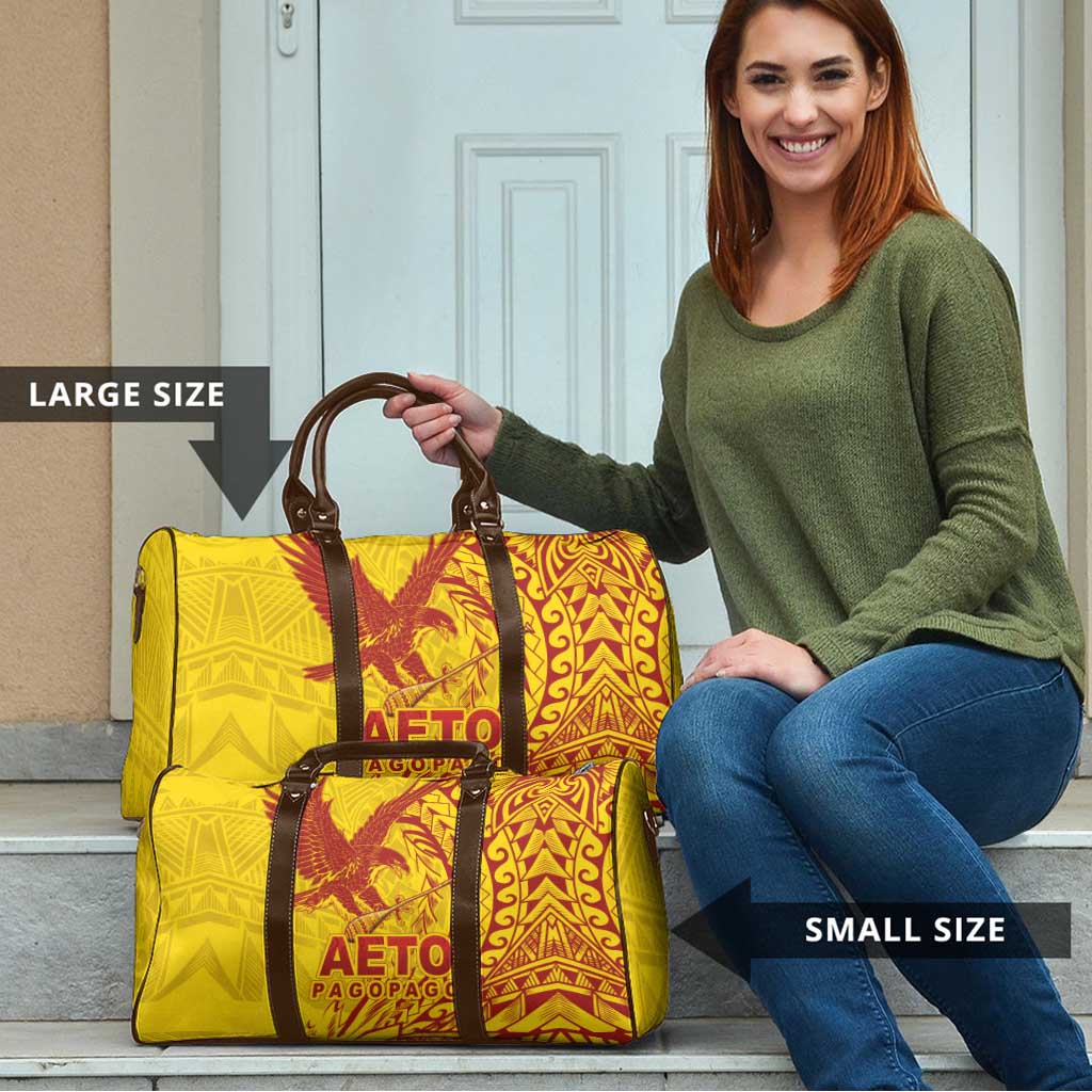 Samoa Pago Pago Aeto Travel Bag Wingstyle Red-Gold Color - Polynesian Pride