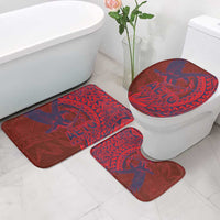 Samoa Pago Pago Aeto Bathroom Set Wingstyle Red-Blue Color - Polynesian Pride