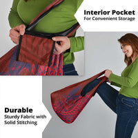 Samoa Pago Pago Aeto Grocery Bag Wingstyle Red-Blue Color - Polynesian Pride