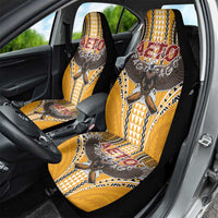 Samoa Pago Pago Aeto Car Seat Cover Bald Eagle with Polynesian Art Tattoos - Polynesian Pride