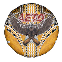 Samoa Pago Pago Aeto Spare Tire Cover Bald Eagle with Polynesian Art Tattoos - Polynesian Pride