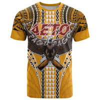 Samoa Pago Pago Aeto T Shirt Bald Eagle with Polynesian Art Tattoos - Polynesian Pride