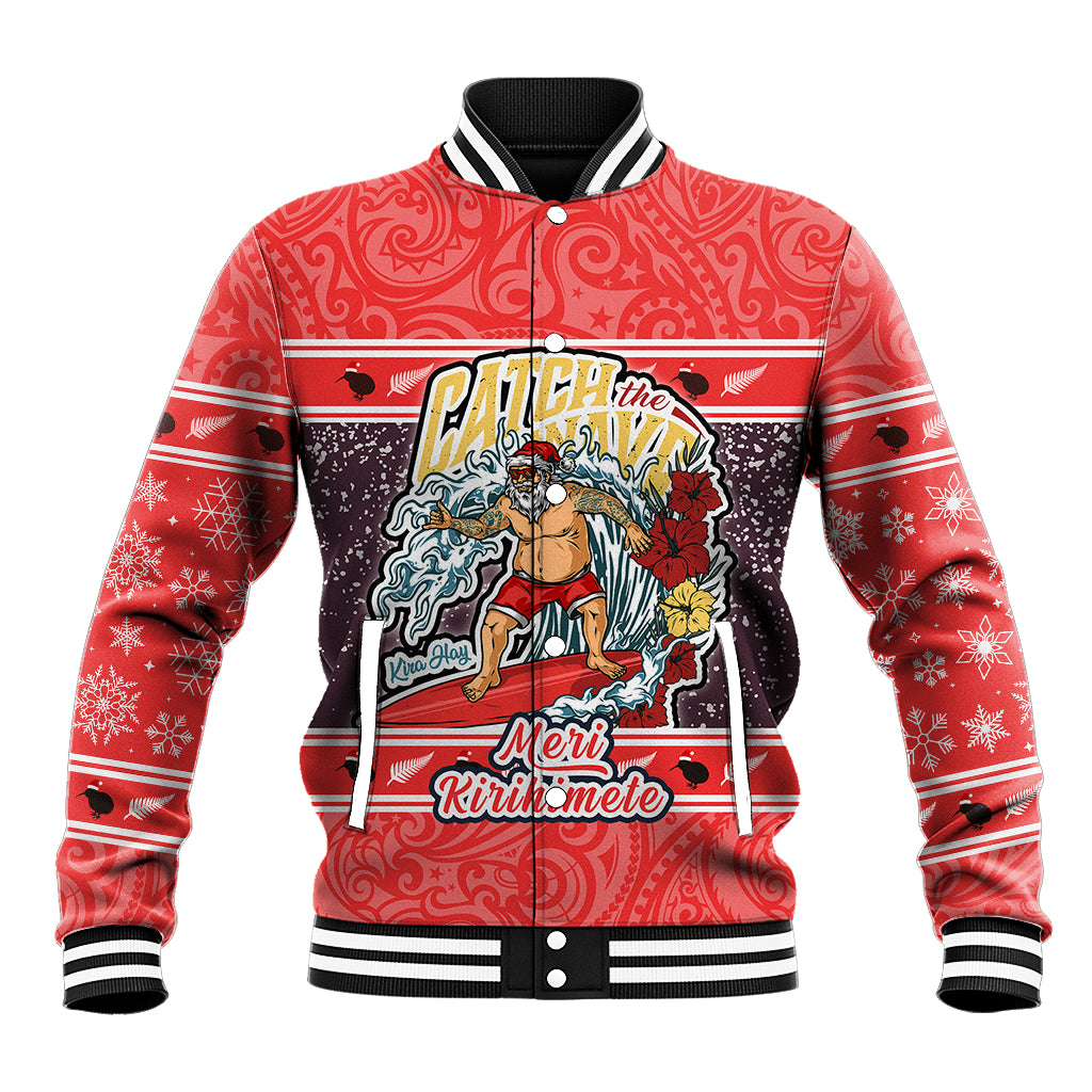 new-zealand-christmas-baseball-jacket-santa-catch-the-wave-maori-pattern-retro-style