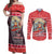 new-zealand-christmas-couples-matching-off-shoulder-maxi-dress-and-long-sleeve-button-shirts-santa-catch-the-wave-maori-pattern-retro-style