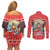 new-zealand-christmas-couples-matching-off-shoulder-short-dress-and-long-sleeve-button-shirts-santa-catch-the-wave-maori-pattern-retro-style