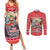 new-zealand-christmas-couples-matching-summer-maxi-dress-and-long-sleeve-button-shirts-santa-catch-the-wave-maori-pattern-retro-style