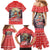 New Zealand Christmas Family Matching Mermaid Dress and Hawaiian Shirt Santa Catch The Wave Maori Pattern Retro Style LT03 - Polynesian Pride