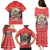 New Zealand Christmas Family Matching Puletasi Dress and Hawaiian Shirt Santa Catch The Wave Maori Pattern Retro Style LT03 - Polynesian Pride