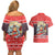 Custom New Zealand Christmas Couples Matching Off Shoulder Short Dress and Hawaiian Shirt Santa Catch The Wave Maori Pattern Retro Style LT03 - Polynesian Pride