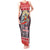 Custom New Zealand Christmas Tank Maxi Dress Santa Catch The Wave Maori Pattern Retro Style LT03 Women Red - Polynesian Pride