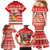 Tonga Christmas Family Matching Mermaid Dress and Hawaiian Shirt The Santa Coat of Arms with Ngatu and Snow Pattern LT03 - Polynesian Pride