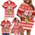 Tonga Christmas Family Matching Off Shoulder Short Dress and Hawaiian Shirt The Santa Coat of Arms with Ngatu and Snow Pattern LT03 - Polynesian Pride