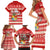 Tonga Christmas Family Matching Short Sleeve Bodycon Dress and Hawaiian Shirt The Santa Coat of Arms with Ngatu and Snow Pattern LT03 - Polynesian Pride