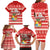 Custom Tonga Christmas Family Matching Long Sleeve Bodycon Dress and Hawaiian Shirt The Santa Coat of Arms with Ngatu and Snow Pattern LT03 - Polynesian Pride