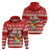 Custom Tonga Christmas Hoodie The Santa Coat of Arms with Ngatu and Snow Pattern LT03 - Polynesian Pride