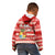 Custom Tonga Christmas Kid Hoodie The Santa Coat of Arms with Ngatu and Snow Pattern LT03 - Polynesian Pride