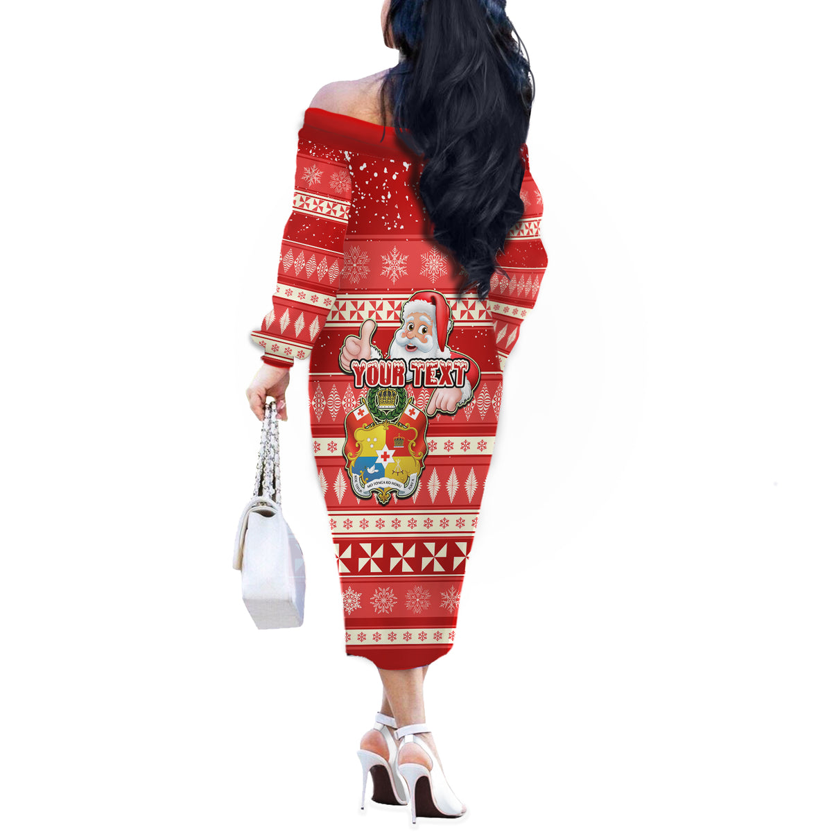 custom-tonga-christmas-off-the-shoulder-long-sleeve-dress-the-santa-coat-of-arms-with-ngatu-and-snow-pattern