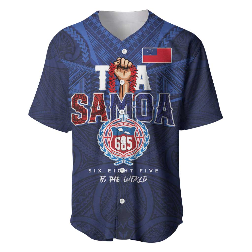 Custom Rugby Toa Samoa Baseball Jersey Champions Six Eight Five - Polynesian Pride
