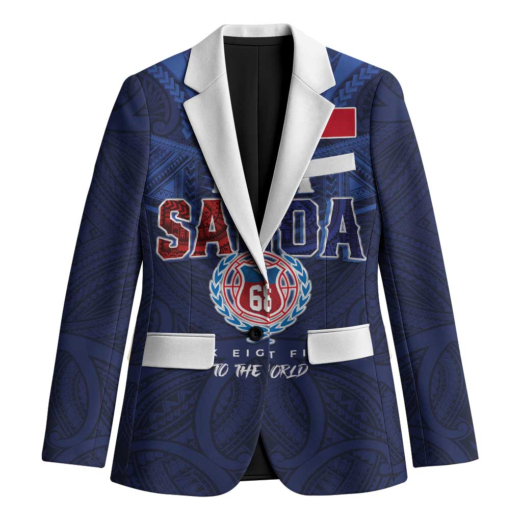 Custom Rugby Toa Samoa Blazer Champions Six Eight Five - Polynesian Pride