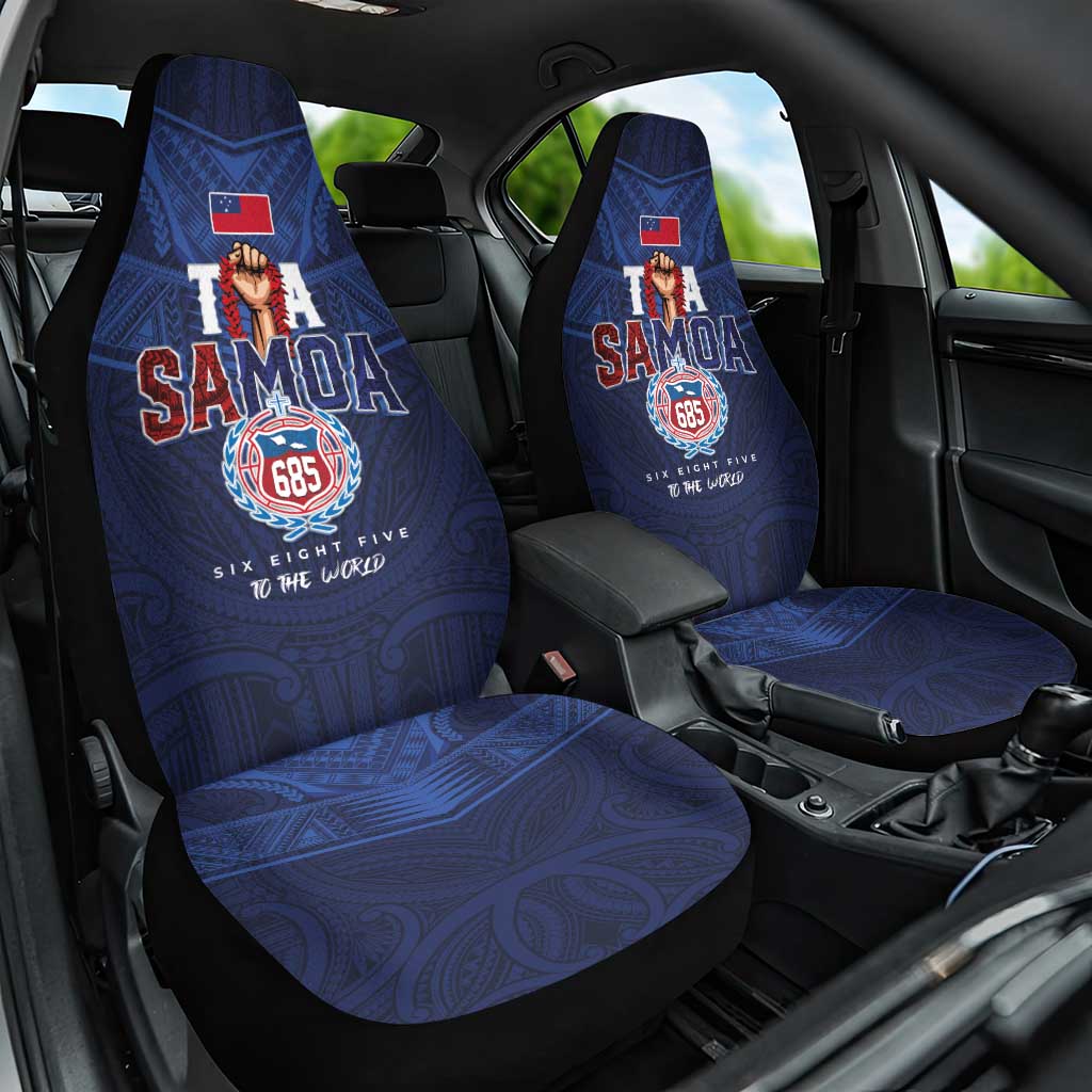 Rugby Toa Samoa Car Seat Cover Champions Six Eight Five - Polynesian Pride
