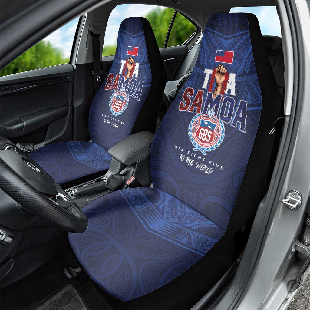 Rugby Toa Samoa Car Seat Cover Champions Six Eight Five - Polynesian Pride
