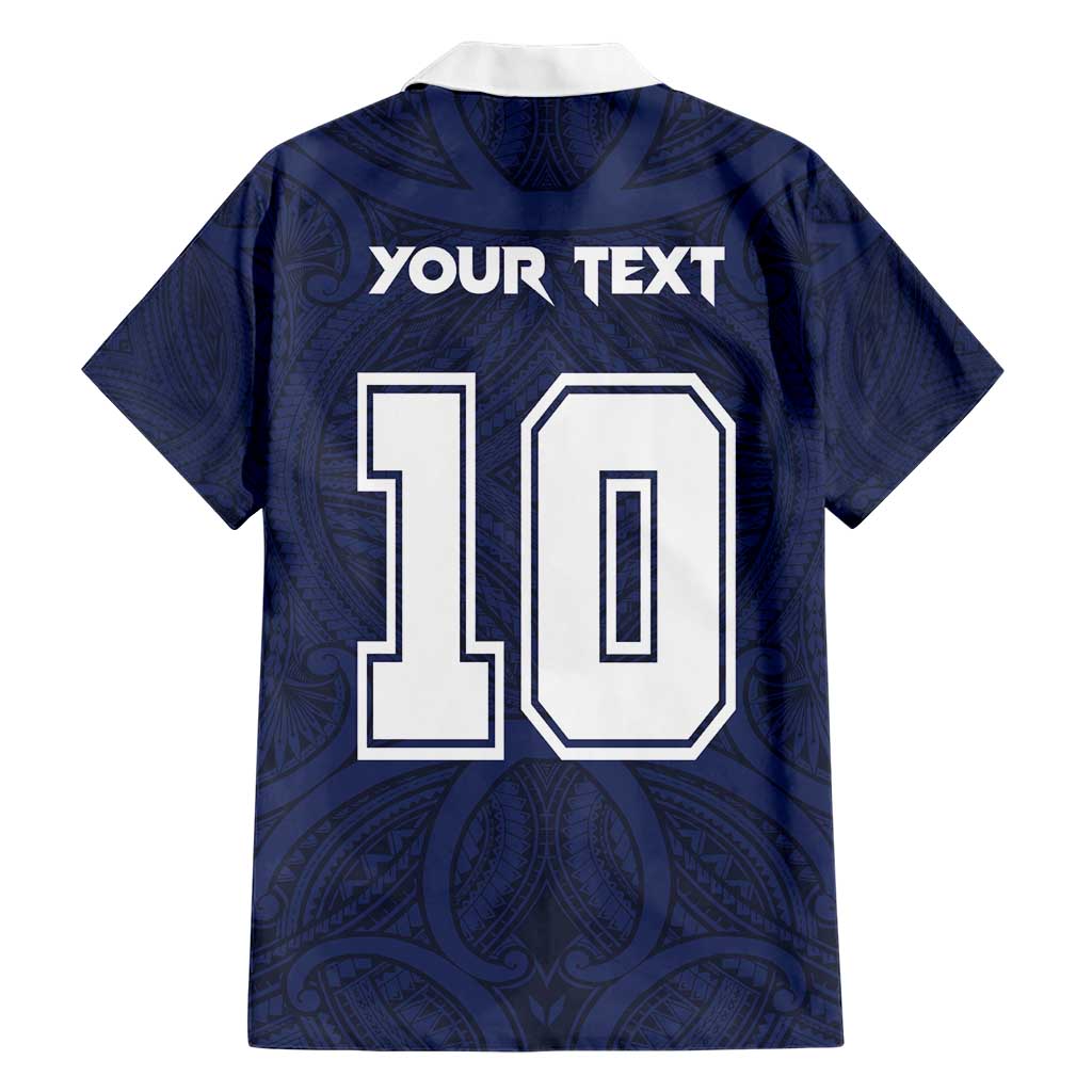 Custom Rugby Toa Samoa Hawaiian Shirt Champions Six Eight Five - Polynesian Pride